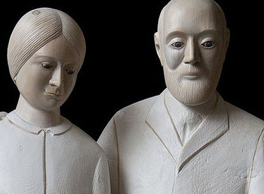 Skulptur des Ehepaares Martin